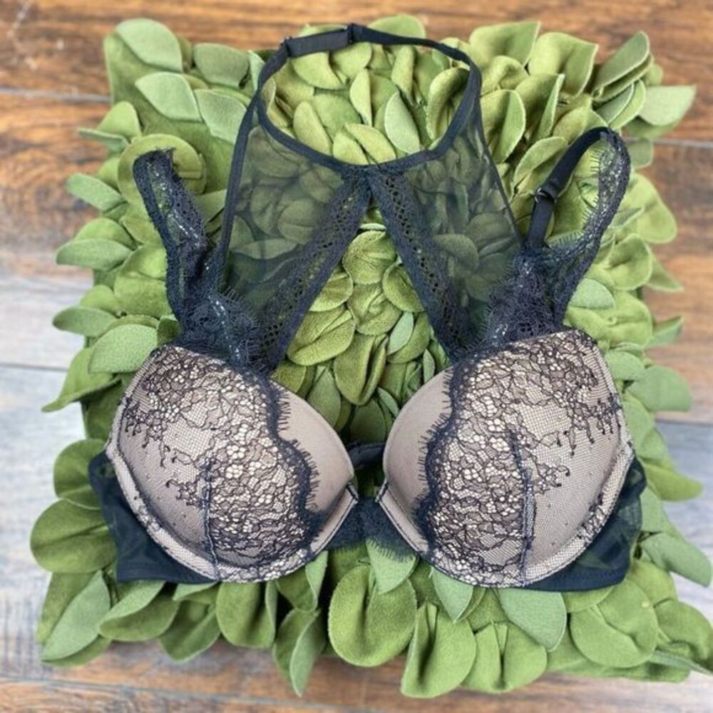 Victoria’s Secret lace up high Neck Sexy Bralette